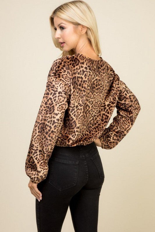 Lumiere Animal Crop Top