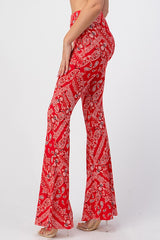 Red Bandana Skinny Pants