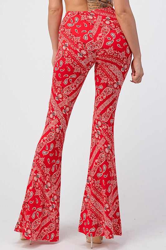 Red Bandana Skinny Pants