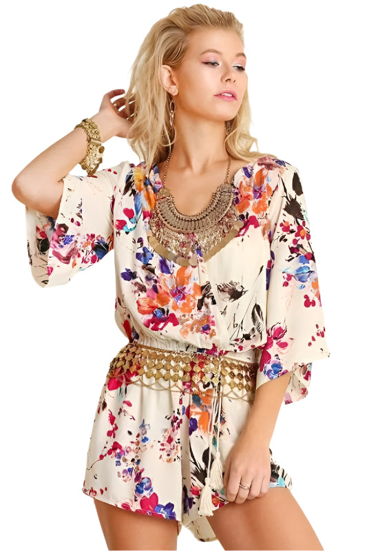 Umgee Pink Royal Romper