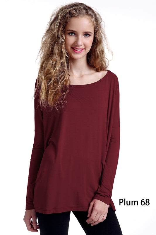 Tree People Piko 1988 Long Sleeve Top - Plum