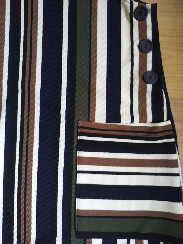 Gilli Striped Jumper - Navy Olive