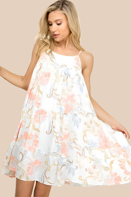 Kylie Paige Babydoll Dress - Off White