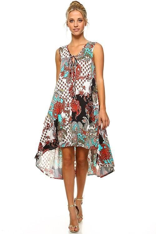 Sweet Promises Paisley Hi Lo Dress USA