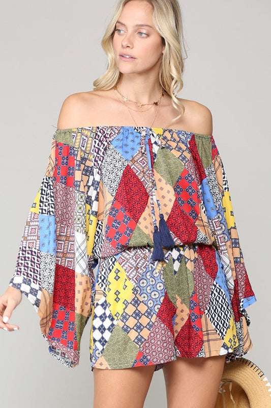 Sally T. Patchwork Romper