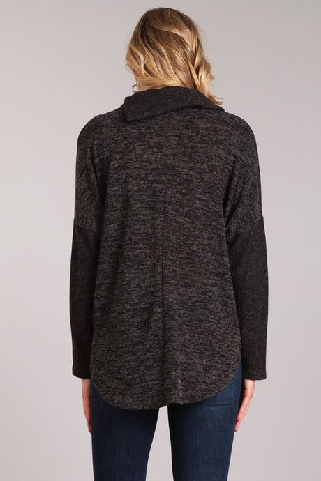 Carol Heather Knit Top - Wine