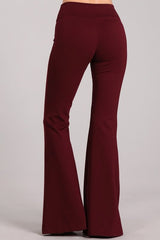 Chatoyant Ponte Tummy Slimming Pants - Wine