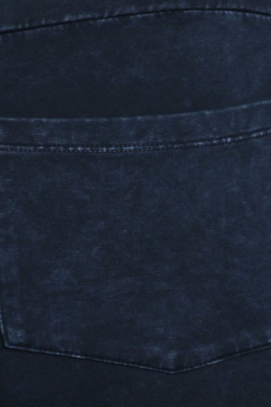 Chatoyant Dark Denim Back Pocket Bell Bottom Plus Pants