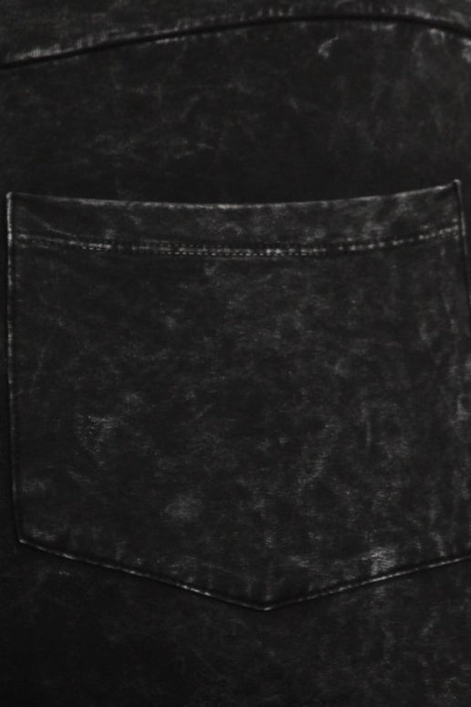 Chatoyant Black Back Pocket Bell Bottom Plus Pants
