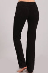 Chatoyant Slim Bootcut Crochet Lace Detail Soft Pants