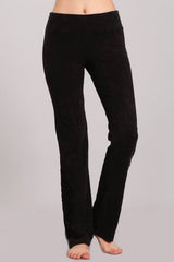 Chatoyant Slim Bootcut Crochet Lace Detail Soft Pants