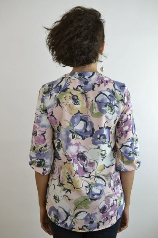 Amy's Garden Floral Blouse - Blush