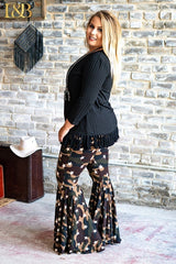 Star Camo Legging Bell Bottom Pants - Plus Size