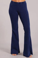 Chatoyant Mineral Wash Bell Bottom Soft Pants - Great Colors