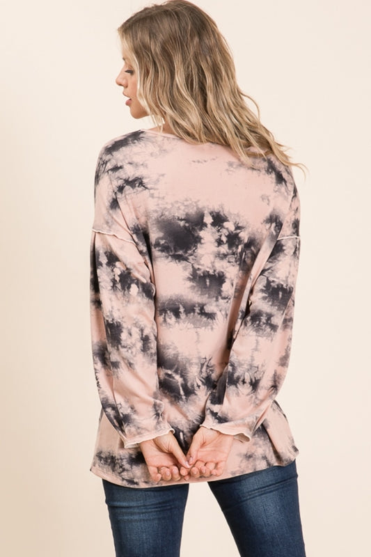 Lime N Chili Oakley Top - Lt. Mauve/Black