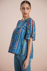 Sausalito Blouse - Blue