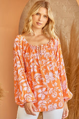 Emily Wonder Orange Sunshine Blouse - Multi