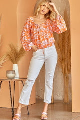 Emily Wonder Orange Sunshine Blouse - Multi