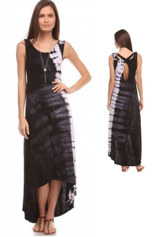 Urban X Hi Lo Maxi Dress- Black