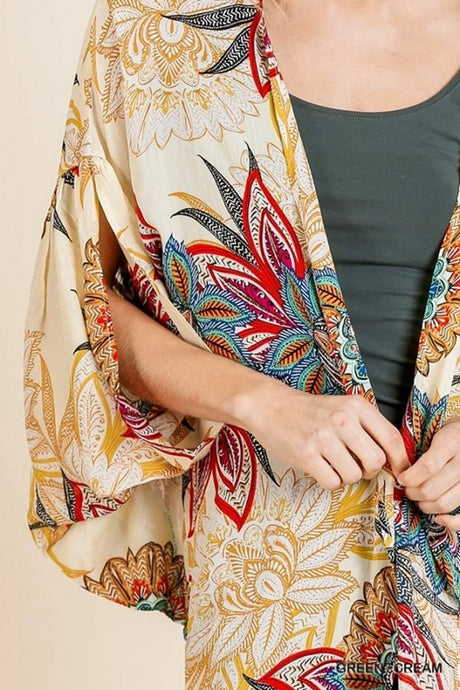 Umgee Tropical Split Sleeve Kimono