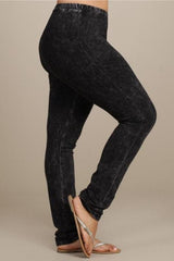 Chatoyant Plus Full Length Leggings - Black