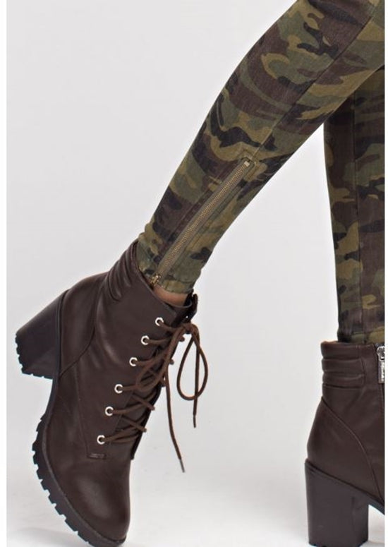 Mittoshop Moto Camo Legging Pants - Olive