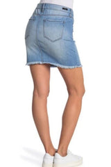 Liverpool Jeans Embroidered Denim Skirt