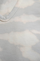 T-Party Ladies Tie Dye Hoodie - Gray/Cream