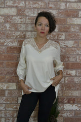 Urban Mango Blouse - Cream